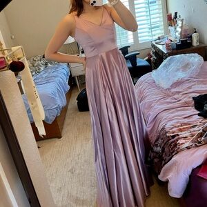Windsor Prom Wedding guest dress - lilac satin color NWT